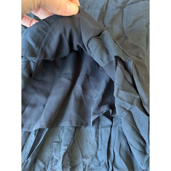 NWT J Crew Collection black pleated Maxi Skirt Lightweight Chiffon, $198 E2 - Picture 7 of 10